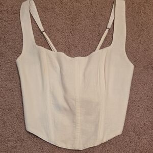 Abercrombie & Fitch Cream Corset Top